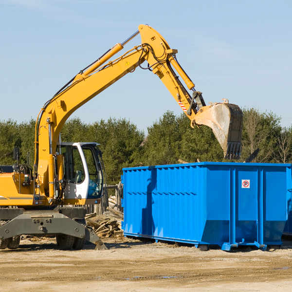 can i choose the location where the residential dumpster will be placed in Hildreth NE